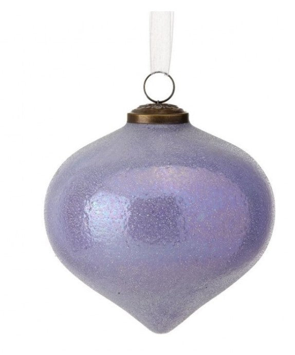 5" Glass Onion Renasissance Ornament - Lavender