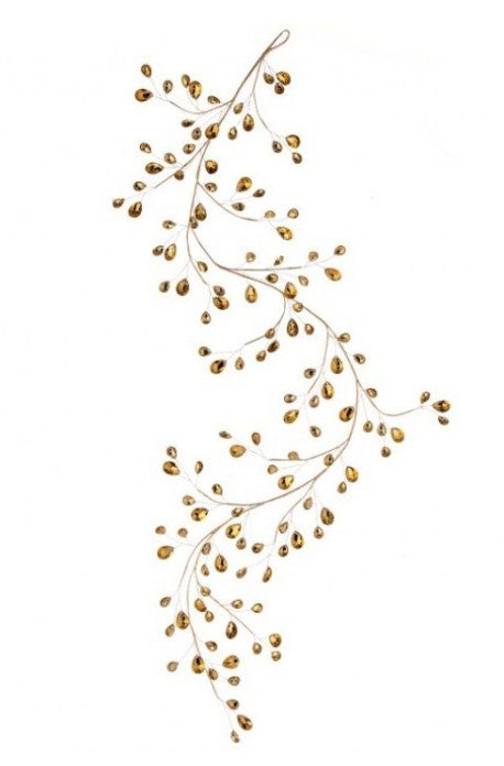 48" Metal Jewel Garland - Gold