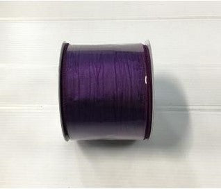 2.5" x 10 YS Luxury Organza Ribbon - Purple