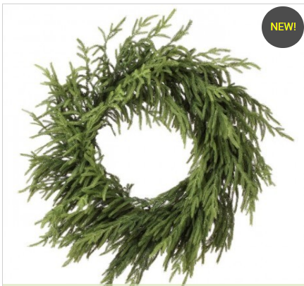 30" Just Cut Natural Touch Norfolk Pine Wreath