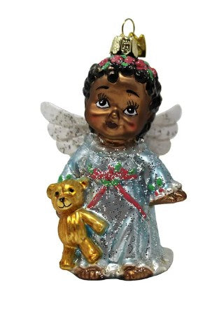 4" Noble Gems™ Glass African American Angel Ornaments, Choice of 2 Styles