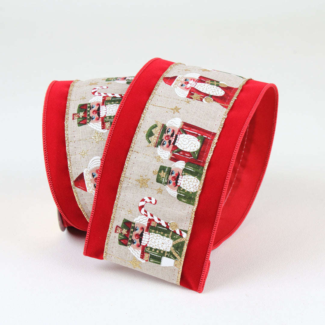 4" x 10 YD Nutcracker Ribbon