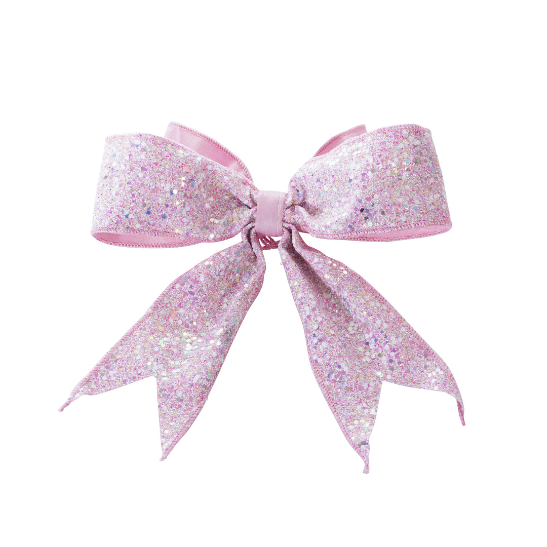 7" X 8" Premade Confetti Bow - Pink