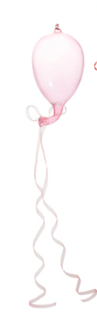 5.5" Balloon Ornament - Choice of Red or Pink