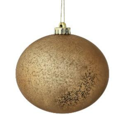 140MM VP Matt Mercury Ball Ornamnet - Box of 2 - Copper