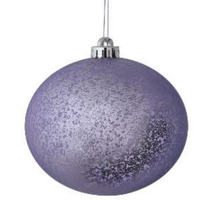 140MM VP Matt Mercury Ball Ornamnet - Box of 2 - Lilac