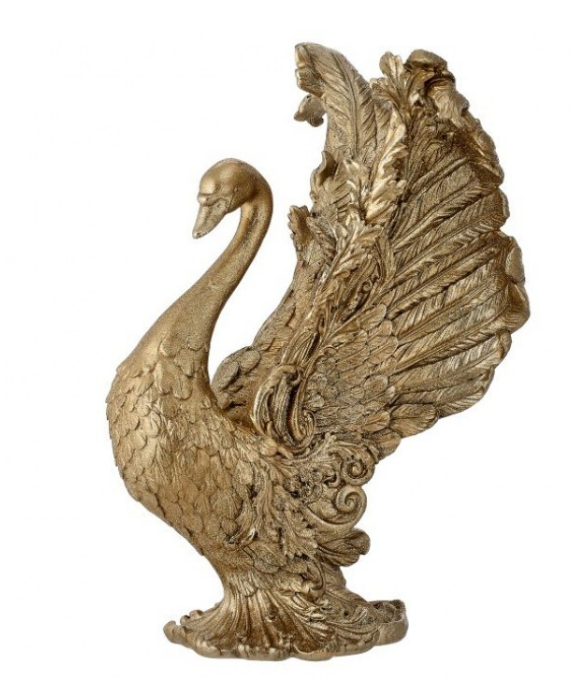 14" Resin Royal Swan - Gold