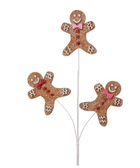 28" Iced Sweets Gingerbread Spray