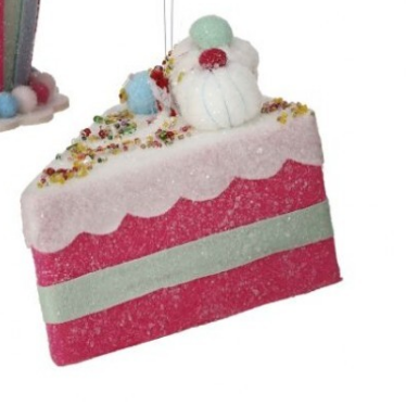 4.5"Cake or 5.5" Cupcake Ornament - Pastel