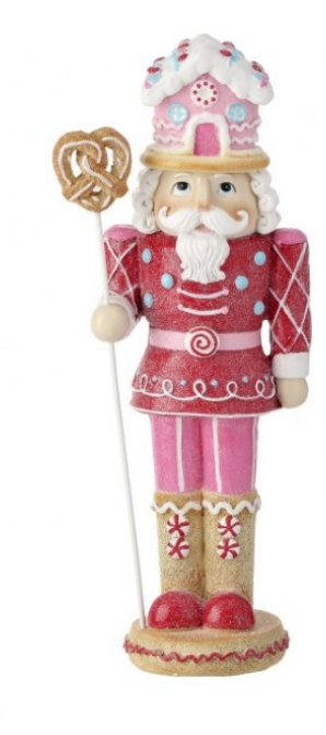 12.5" Resin Sweets Nutcracker - Choose from Red Jacket or Pink Jacket