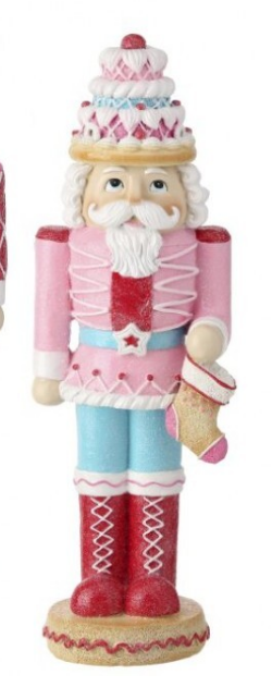 12.5" Resin Sweets Nutcracker - Choose from Red Jacket or Pink Jacket