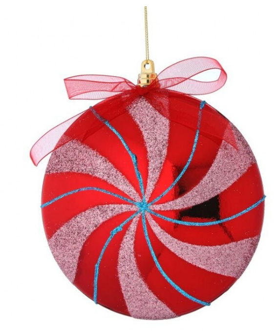 150MM VP Sweets Candy Disk Ornament- Choice of Pink or Red