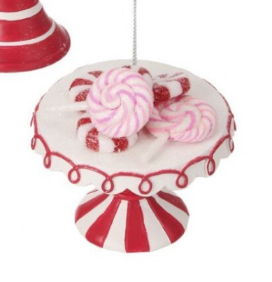 4" Resin Candy and Dessert Plate Ornaments - Choice of Candy or Dessert