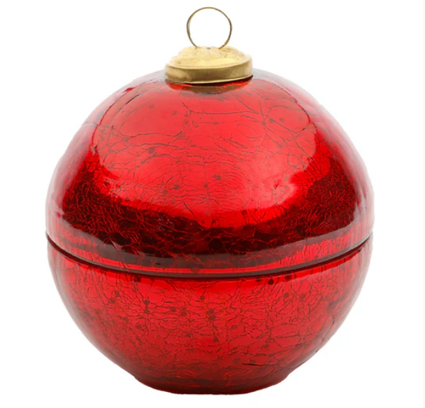 Noel Red Glass Ornament - 10 oz