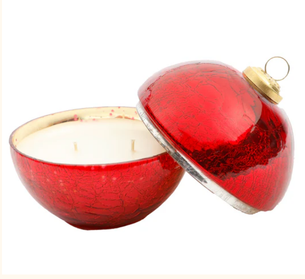 Noel Red Glass Ornament - 10 oz