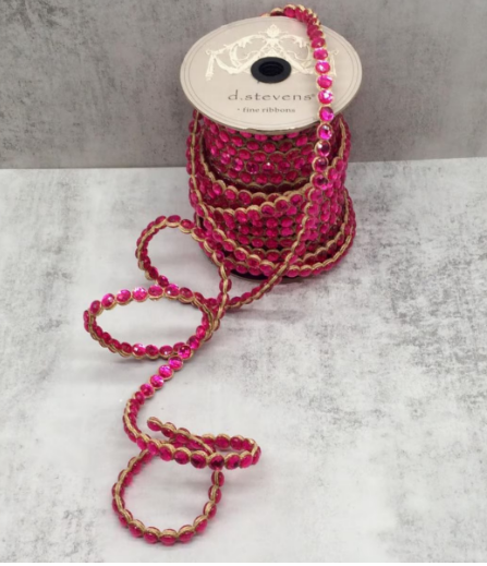 5" x 10yds Crown Jewel Double Sided, Fuchsia