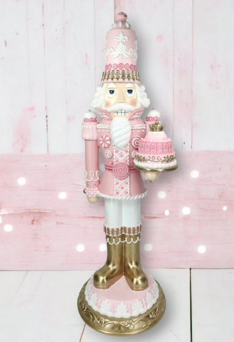 28" Pink Confections Nutcracker