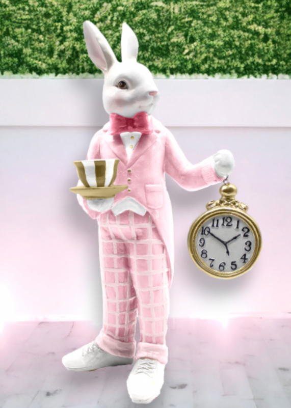 December Diamonds -19.5" Pink Confections  Bunny with Watch