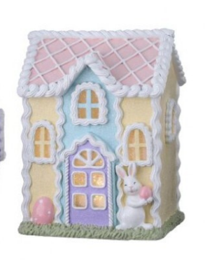 8" and 9" Easter Sweets House with LED Battery and Timer