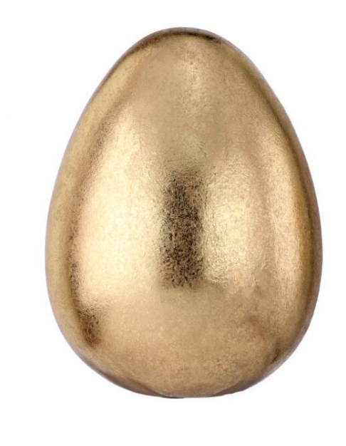 8" Resin Gold Egg