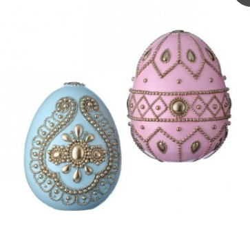 8" Resin Royal Egg - Choice of Pink or Blue