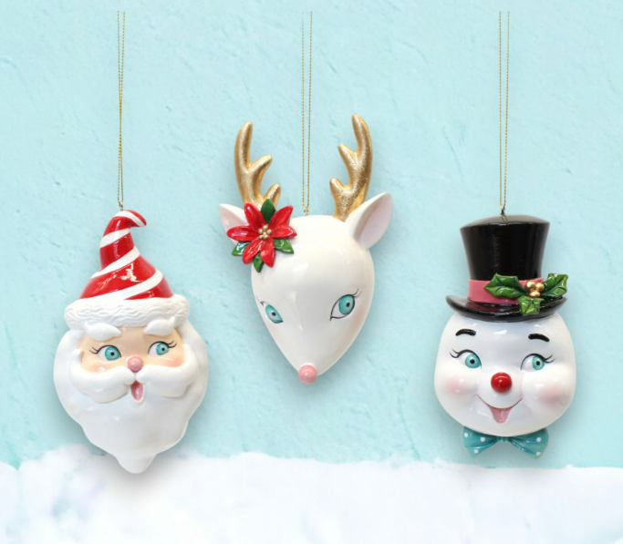 Retro Character Ornament - Choice of 3 Styles