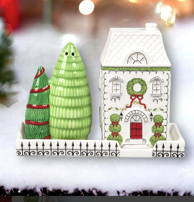 City Scene Salt & Pepper Shaker - 3 Piece Set