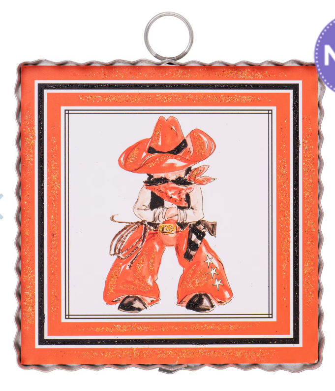 Mini Gallery Cowboy Ornament by Round Top Collection