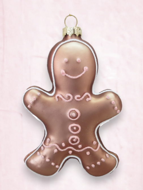 Gingerbread Man with Piping Ornament