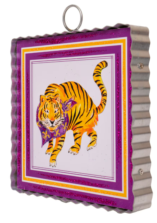 Mini Gallery Purple and Gold Tiger by the Round Top Collection