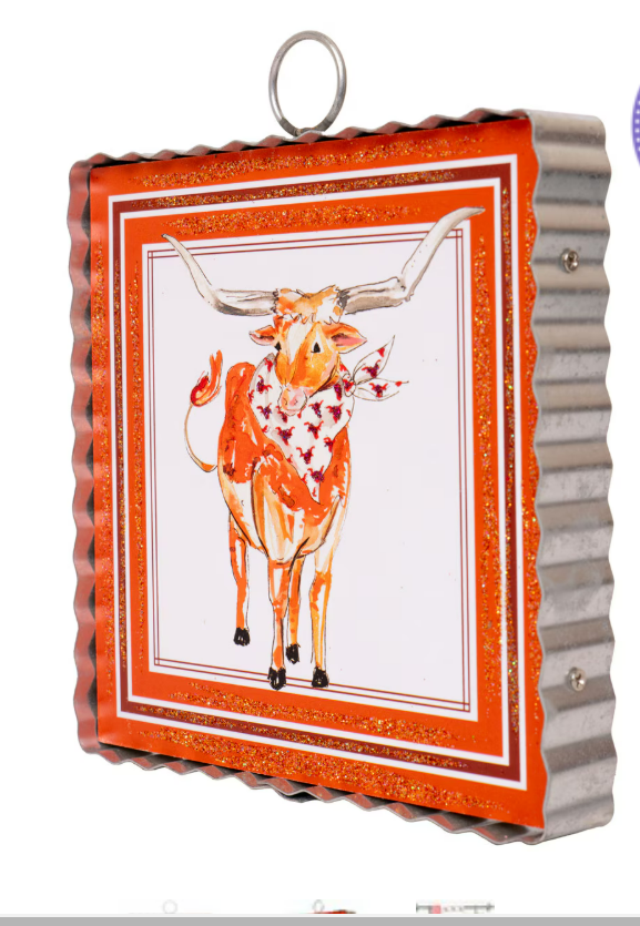 Mini Gallery Longhorn Ornament bt The Round Top Collection