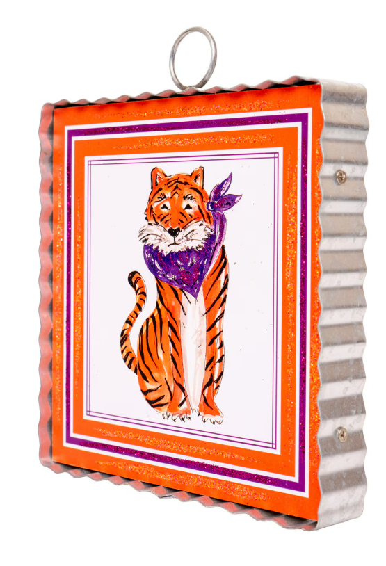 Mini Gallery Purple and Orange Tiger by The Round Top Collection
