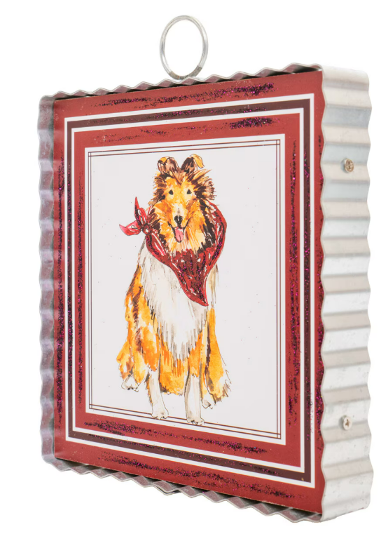 Mini Gallery Collie Dog Ornament by the Round Top Collection