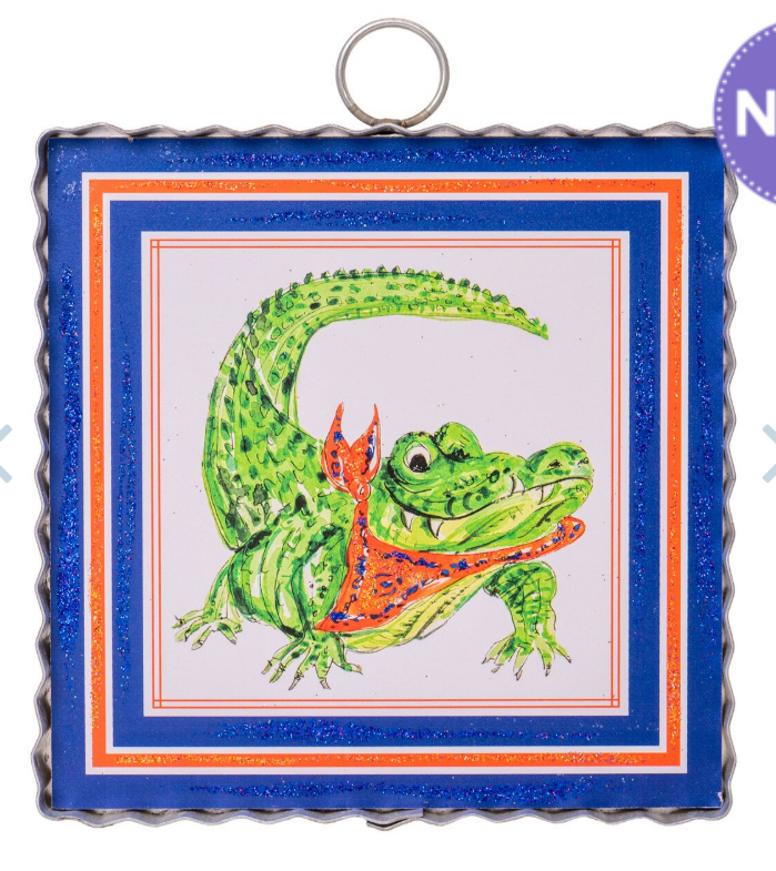 Mini Gallery Gator Ornament by The Round Top Collection