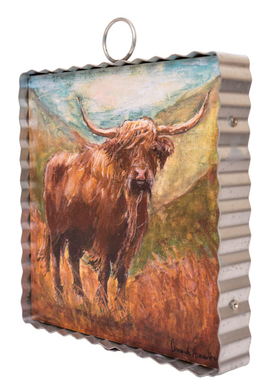 Mini Gallery Highland Cow Ornament by The Round Top Collection