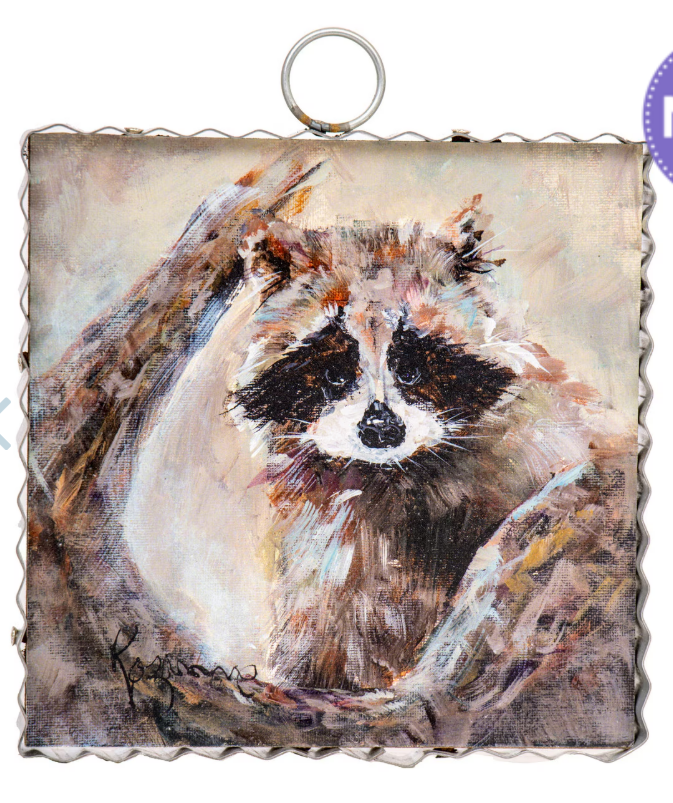 Mini Gallery Raccoon Ornament by The Round Top Collection