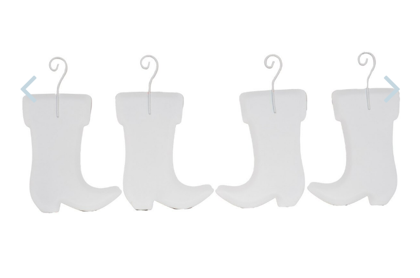 Cowboy Stocking Ornaments - Set of 4