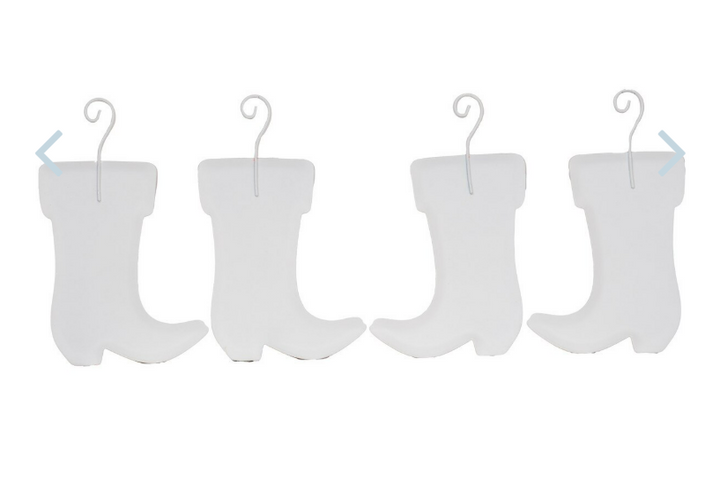 Cowboy Stocking Ornaments - Set of 4