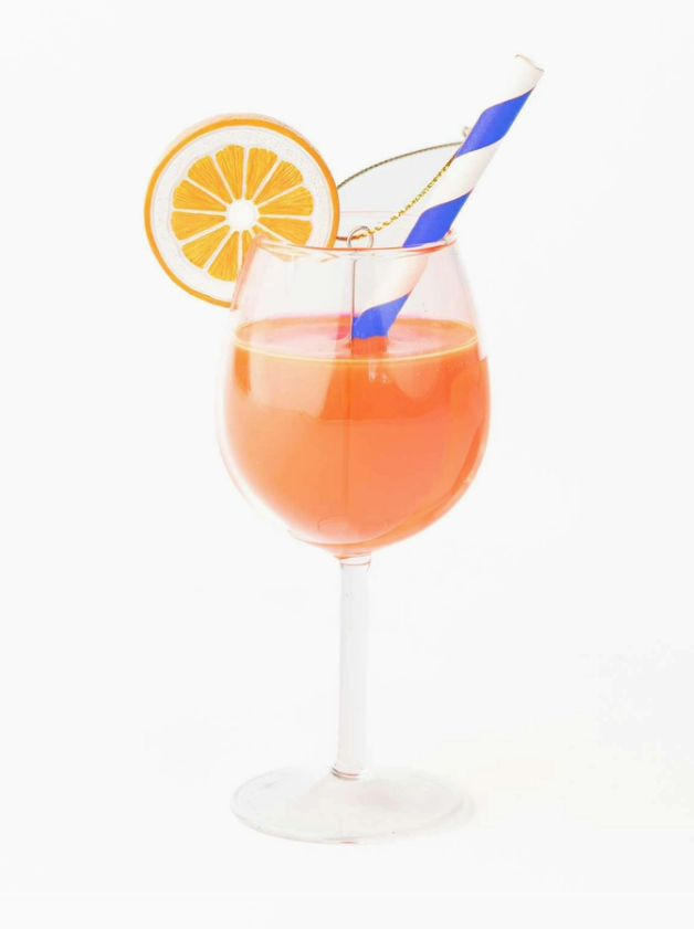Aperol Spritz Glass Ornament