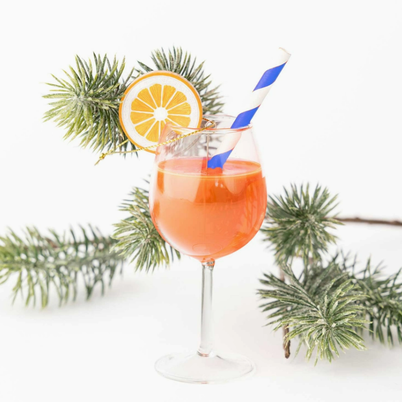 Aperol Spritz Glass Ornament