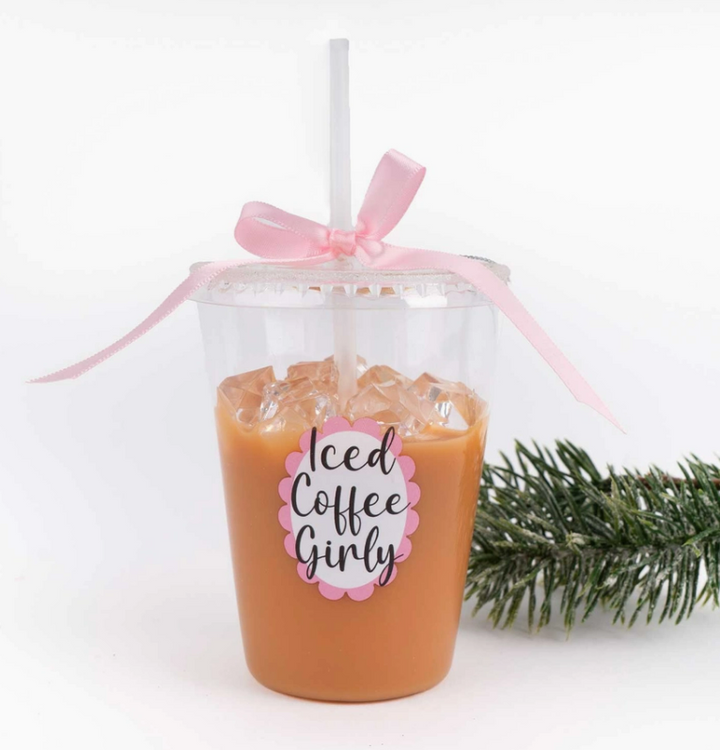 Iced Coffee Glass Ornament