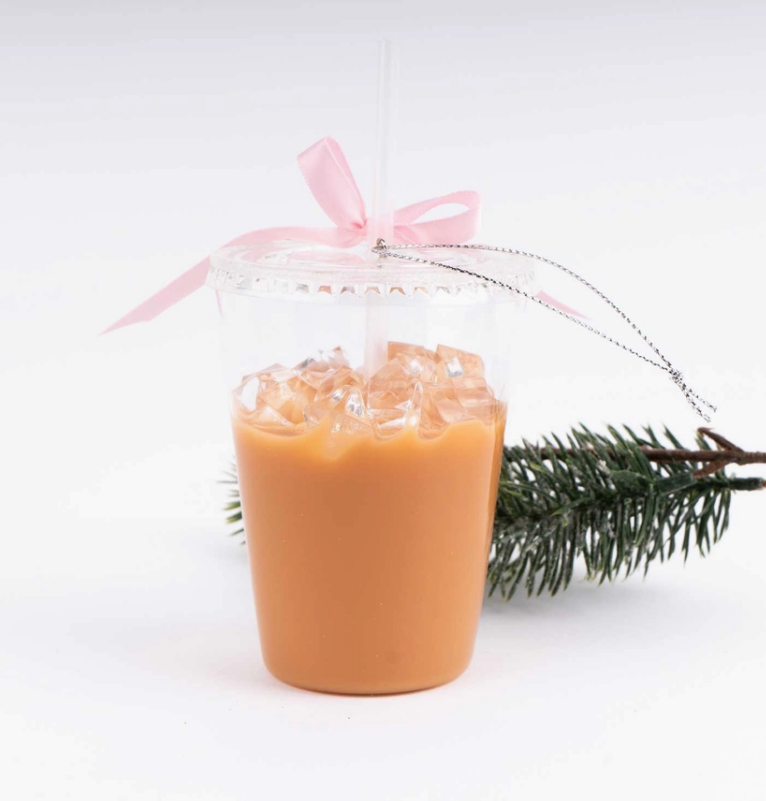 Iced Coffee Glass Ornament