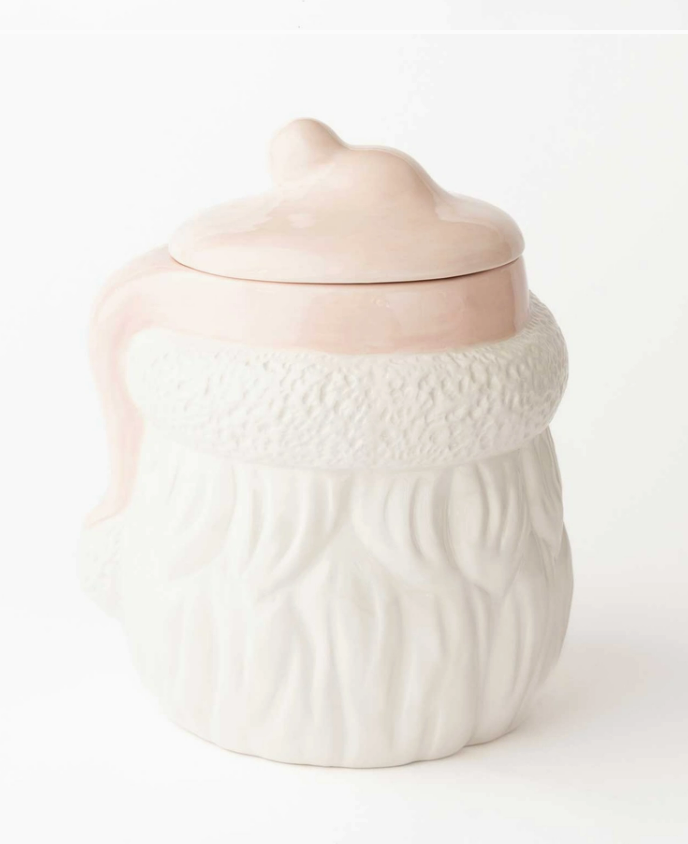 Pink Santa Cookie Jar