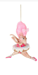 5.5" Cotten Candy Carnival Donut Bettina Ornament - Choice of 2 Styles