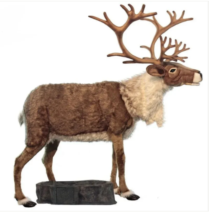 Large Animatronic Nordic Reindeer - Pair of 2