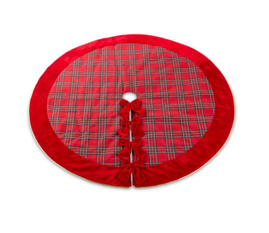 60.5" Plaid Tree Skirt