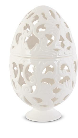 Cream Scroll Cutout Egg Containers - Choice of 3 Sizes