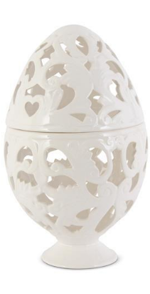 Cream Scroll Cutout Egg Containers - Choice of 3 Sizes