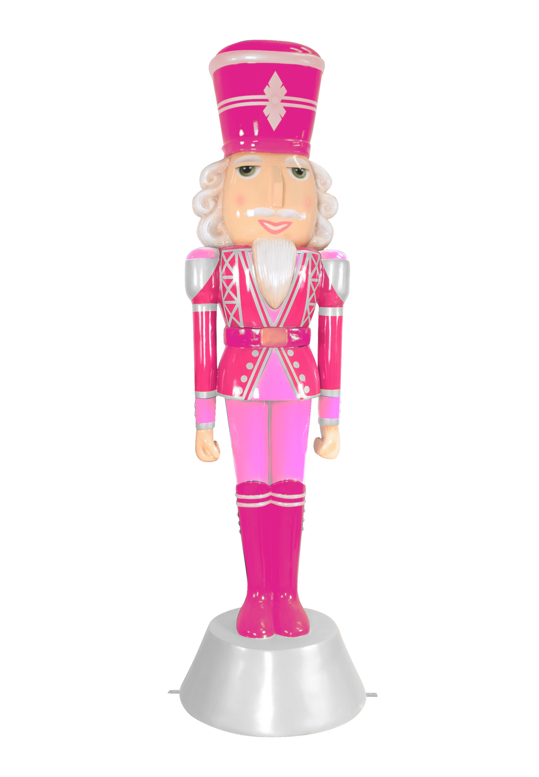 6' Pink, Hot Pink and White Nutcracker - Exclusive to Mama Noel Designs - Preorder Now