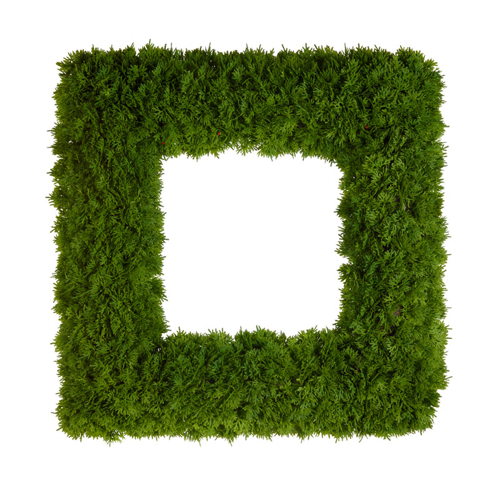 24" Square Sedum Wreath